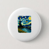 Dragonfly Starry Night (3) Ronde Button 5,7 Cm (Voorkant)