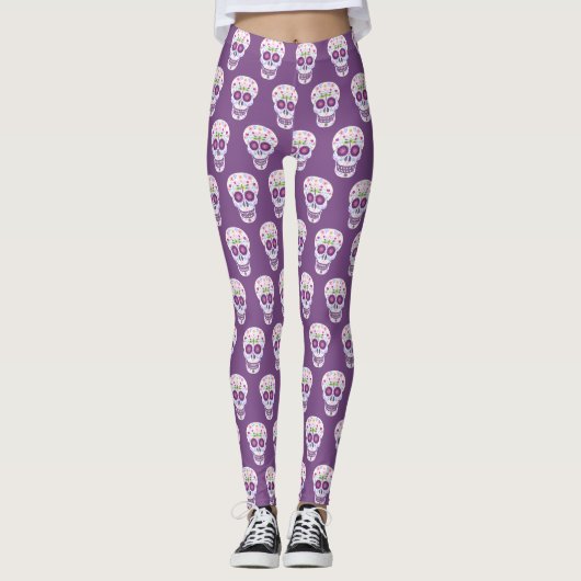Dragonfly Sugar Skull Leggings (Voorkant)