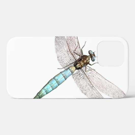 Dragonfly sur le coque iphone Coque blanc (Verso (horizontal))