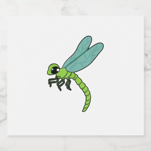 Dragonfly T-Shirt_20 Sparkling Wijnetiket (Enkel label)