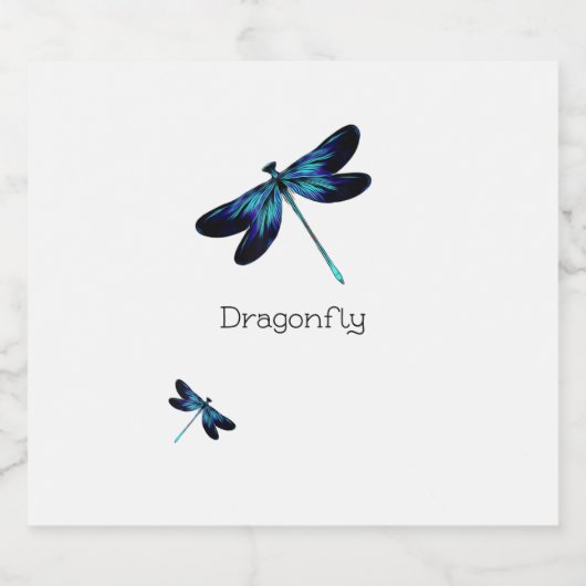 Dragonfly T-Shirt_21 Sparkling Wijnetiket (Enkel label)