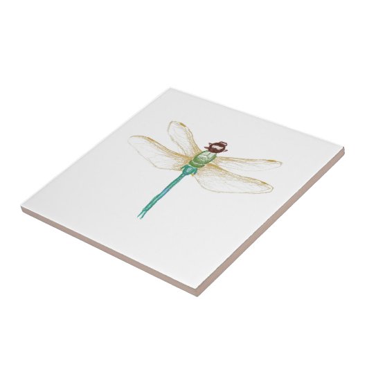 Dragonfly Tegeltje (Zijkant)