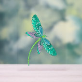 Dragonfly tekenen Ik hou van Dragonflies Cadeau id Acryl Bord (Neutraal)