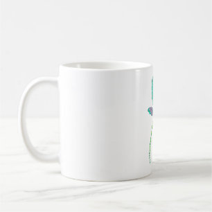 Dragonfly tekenen Ik hou van Dragonflies Cadeau id Koffiemok