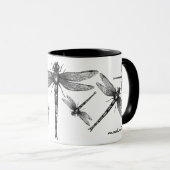 Dragonfly-tekenkunst mok (Voorkant rechts)