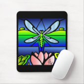 Dragonfly Tiffany Style Mousepad Muismat (Met muis)