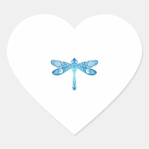 Dragonfly Tribal Tattoo Gift Idee Hart Sticker