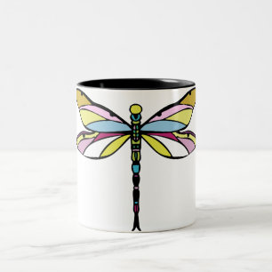 Dragonfly Tweekleurige Koffiemok