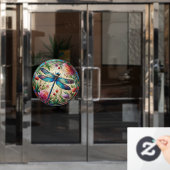 Dragonfly Venster Cling Raamsticker (Kantoordeur)