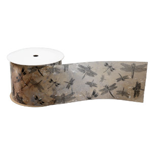 Dragonfly-vervormd Entomologische Patroon Lint