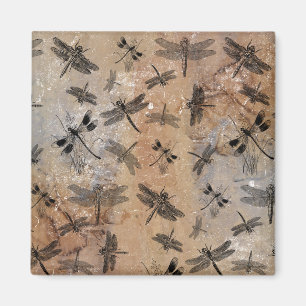 Dragonfly-vervormd Entomologische Patroon Magneet