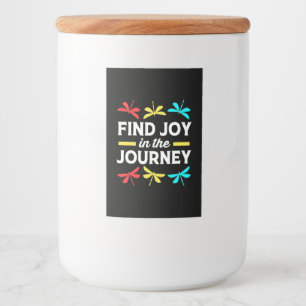 Dragonfly vindt Joy op reis Voedselcontainer Etiket