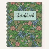  Dragonfly vliegend Engels Garden Sketchbook Notitieboek (Voorkant)