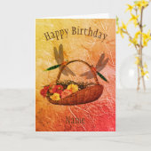 Dragonfly Vloermand - Aangepaste Birthday-Kaart Kaart (Gele Bloem)