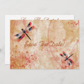 Dragonfly vult de datum op save the date (Voorkant / Achterkant)