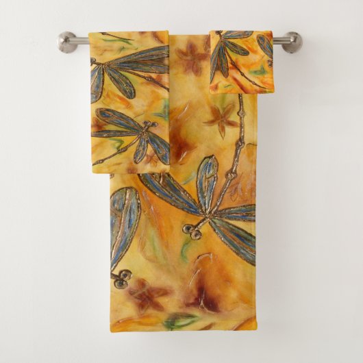 Dragonfly Warm Breeze Handdoek Set (Insitu)