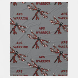 Dragonfly/Warrior...APS-griepcontainer Fleece Deken