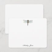 Dragonfly-waterverf Bedankkaart (Voorkant / Achterkant)
