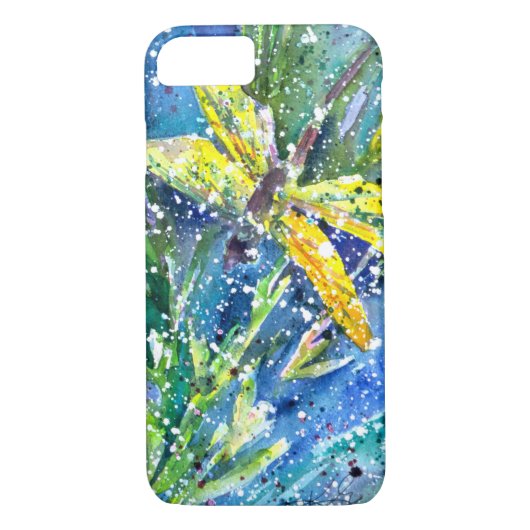 Dragonfly-waterverf Case-Mate iPhone Case (Achterkant)
