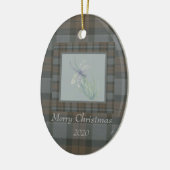 Dragonfly Waterverf Fraser Clan kerstmis Keramisch Ornament (Links)