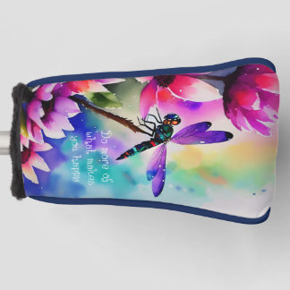 Dragonfly Waterverf kunst Doe meer wat je maakt Golfheadcover