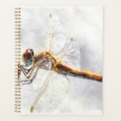 Dragonfly Waterverf Pastel White Achtergrond Planner (Voorkant)