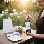 Dragonfly Wedding, op maat Papieren Bordje