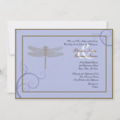 Dragonfly Wedding Uitnodiging (Achterkant)