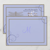 Dragonfly Wedding Uitnodiging (Voorkant / Achterkant)