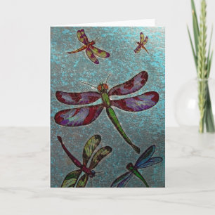Dragonfly Wenskaart leeg van binnen Kaart