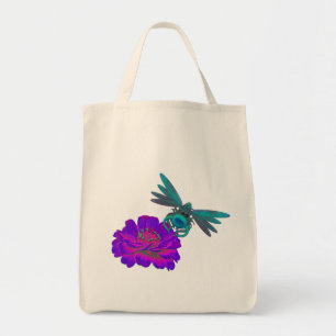 Dragonfly Whimsical sur le Sac fourre-tout de fleu