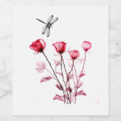 Dragonfly Wijn Etiket (Enkel label)