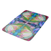 Dragonfly Wildflower Garden Abstract Bloemen Badmat (Gekanteld)