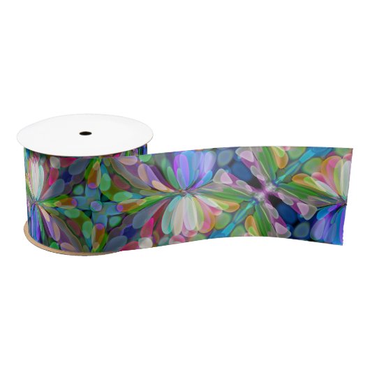 Dragonfly Wildflower Garden Abstract Bloemen Lint (Spoel)