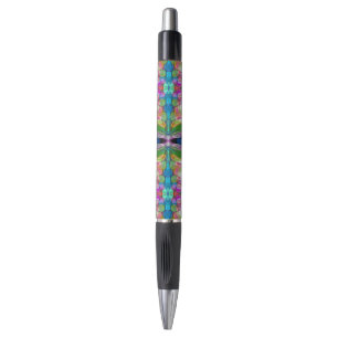 Dragonfly Wildflower Garden Abstract Bloemen Pen