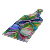 Dragonfly Wildflower Garden Abstract Bloemen Snijplank (Hoek)