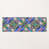 Dragonfly Wildflower Garden Abstract Bloemen Yogamat (Achterkant (horizontaal))