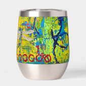 Dragonfly Wine Tumbler chaud ou froid (Arrière)