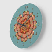 Dragonfly Wing Mandala Wall klok (Hoek)
