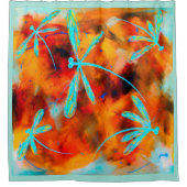 Dragonfly-woestijn Douchegordijn (Voorkant)