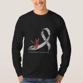 Dragonfly Zebra Ribbon Neuroendocrine Cancer AWare T-shirt (Voorkant)