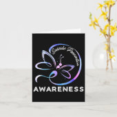 Dragonfly: zelfmoordpreventie Bewustmakingsroze en Kaart (Gele Bloem)