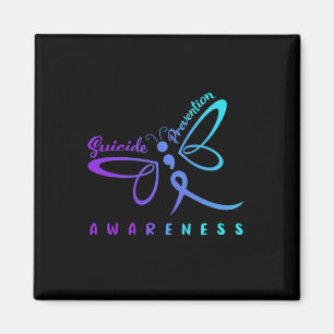 Dragonfly: zelfmoordpreventie Bewustmakingsroze en Magneet