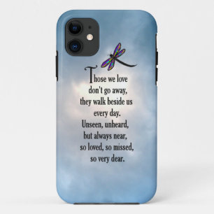 Dragonfly "Zo geliefd" gedicht iPhone 11 Hoesje