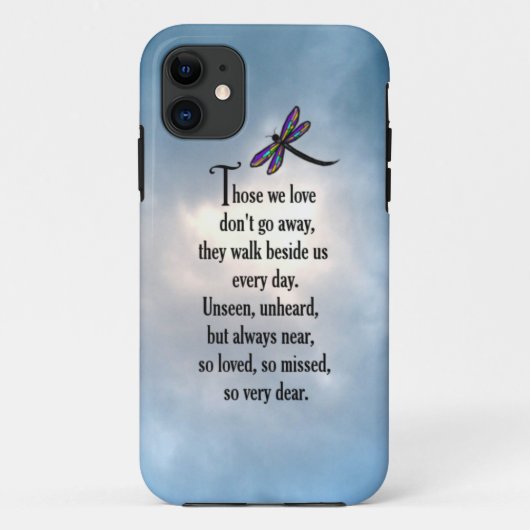 Dragonfly "Zo geliefd" gedicht Case-Mate iPhone Case (Achterkant)