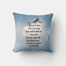 Dragonfly "Zo geliefd" gedicht Kussen