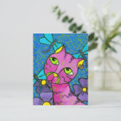 DragonflyCat Briefkaart (Staand voorkant)