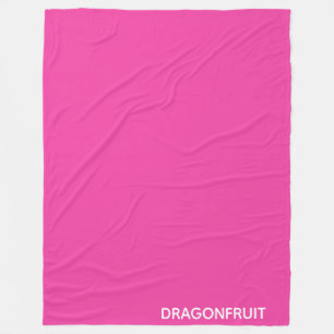 Dragonfruit roze kleurnaam fleece deken