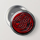 Dragonknot Ruby Shield Button (Voorkant /achterkant)