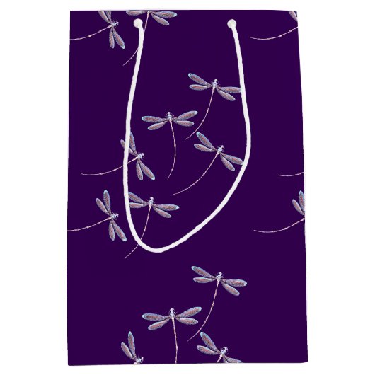 Dragonlies dans le sac cadeau moyen en vol (Devant)